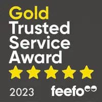 Stephenson's are proud winners of the Feefo Gold Trusted Service Award for 2023