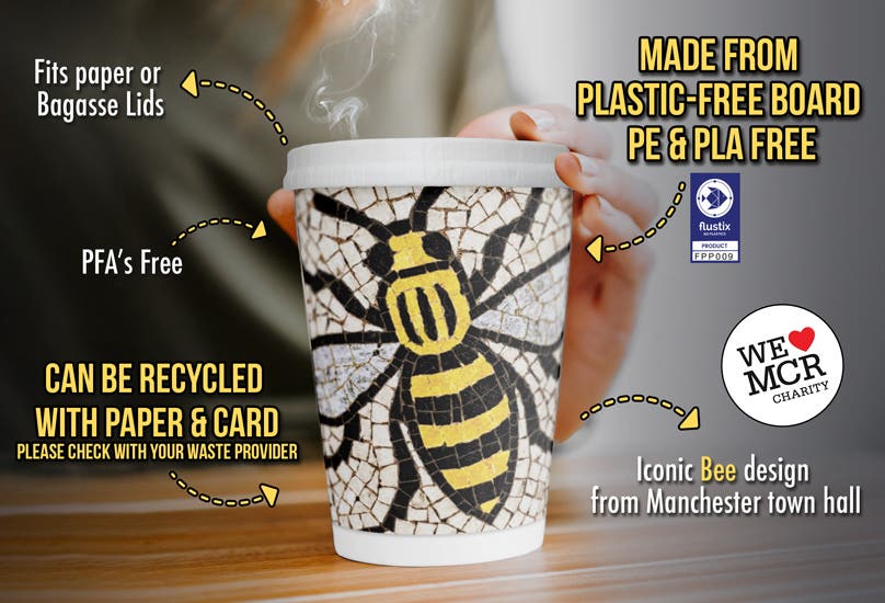 Manchester Bee - Takeaway Plastic-Free Coffee Cup
