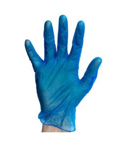 Disposable Blue Powder Free Vinyl Gloves X-Large- Small