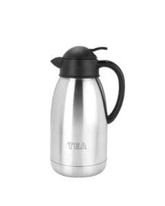 Elia Inscribed "Tea" Vacuum Beverage Decanter Stainless Steel 65oz / 1.9 Litre- Small