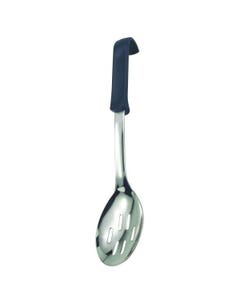 Black Handled Slotted Serving Spoon 14" / 35cm- Small