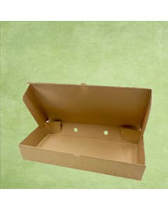 Disposable Kraft Medium Fish & Chips Box 10.6x6x2 / 27x15.2x5cm- Small