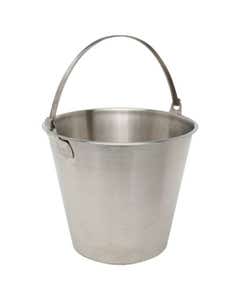 Bucket Stainless Steel No Foot 12Ltr- Small