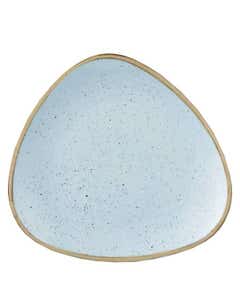 Churchill Stonecast Duck Egg Blue Triangle Plate 12.25" / 31cm- Small