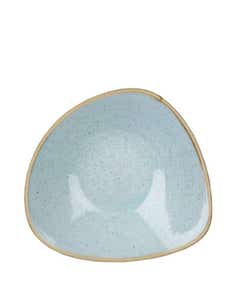 Churchill Stonecast Duck Egg Blue Triangle Bowl 9.25" / 23.5cm- Small