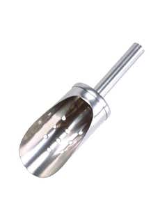 Stainless Steel Perforated Ice Scoop 7.5" / 19cm- Small