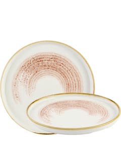 Churchill Studio Prints Homespun Accents Coral Chefs' Walled Plate 10.25" / 26cm
