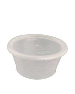 Satco Round Plastic Food Container & Lid 12oz / 34cl- Small