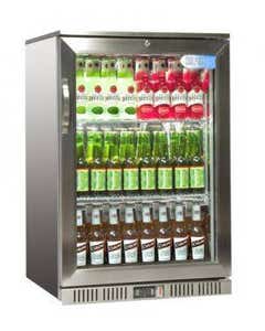 Coolpoint Stainless Steel Single Hinged Door Bottle Cooler 120Ltr 600x500x900mm- Small