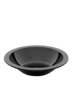 Harfield Polycarbonate Plastic Narrow Rim Black Oatmeal Bowl 14oz / 40cl- Small