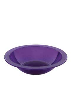 Harfield Polycarbonate Plastic Narrow Rim Purple Sparkle Oatmeal Bowl 14oz / 14cl- Small