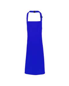 Royal Blue Polycotton Full Length Junior Bib Apron For Ages 7-10 Years of Age- Small