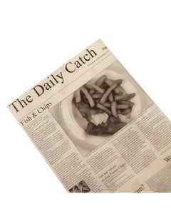 The Daily Catch Large Greaseproof Newspaper Sheets 16x10" / 40x25cm- Small