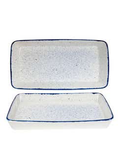 Churchill Stonecast Hints Indigo Blue Rectangular Baking Dish 21x13x2.5" / 53x32.5x6.2cm