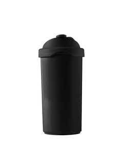 Image of a black travel flask with lid