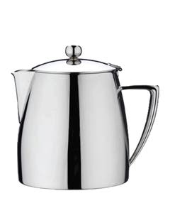 Art Deco Teapot 18/10 Stainless Steel 28oz / 80cl