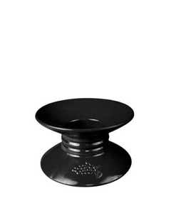 Dalebrook Black Melamine Pedestal Stand (Embossed) 6.75x6.75x4" / 17x17x10cm- Small