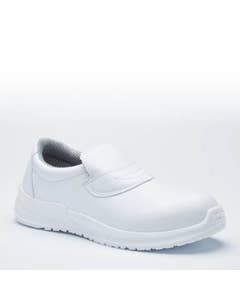White Click Safety Slip-on Shoe Size 3- Small