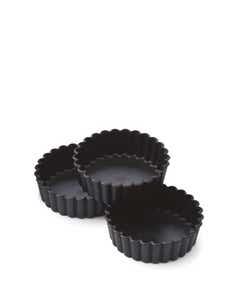 Matfer Exoglass Individual Fluted Pie Moulds 3.9x1.2" / 10x3cm