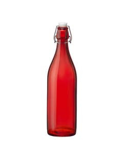 **Special Purchase** Giara Red Swing Top Preserving Bottle 1 Litre- Small