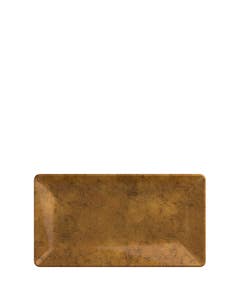 Utah Copper & Black Melamine Rectangular Platter 12.8x6.9x1.3" / 32.5x17.6x3.5cm
