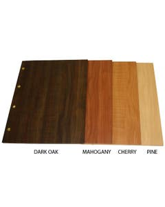 Dark Oak Wood Effect Menu A4- Small