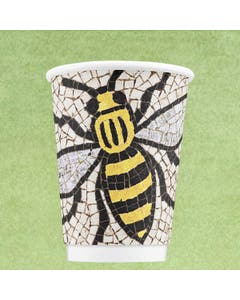 The Manchester Bee Double Wall Paper Coffee Cup 16oz / 45cl