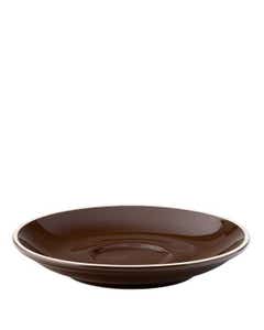 Barista Porcelain Brown Saucer to fit Flat White, Tulip & Cappuccino Cup 5.5" / 14cm- Small