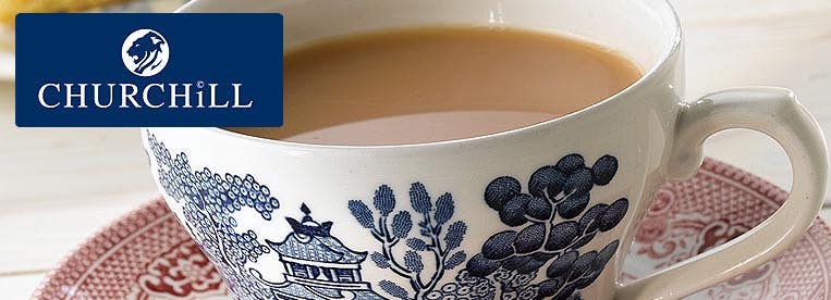 Churchill Blue Willow China Crockery from Stephensons