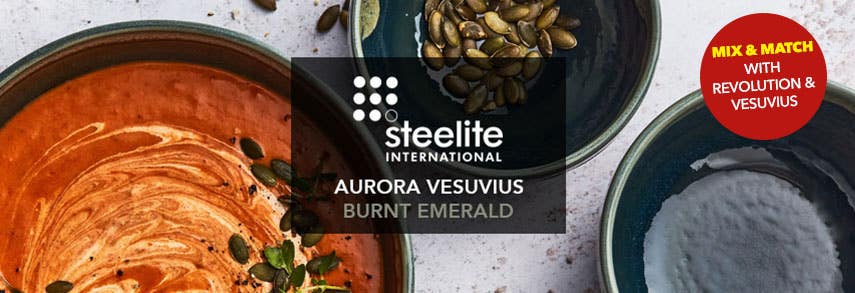 Steelite Aurora Vesuvius Burnt Emerald