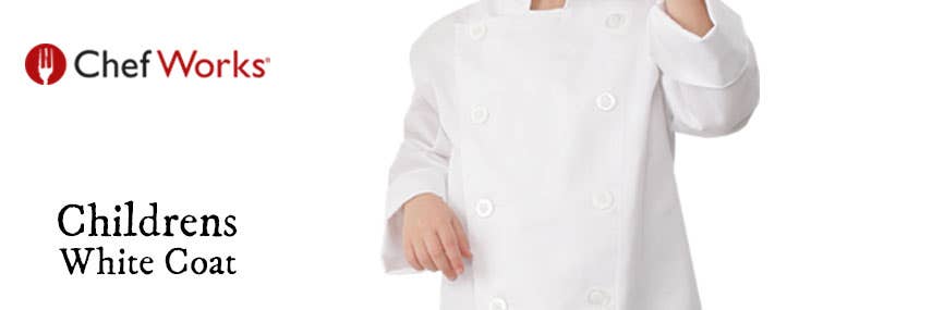 Chef Works Children's White Coat 