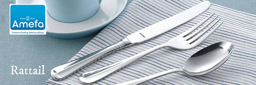 Amefa Rattail Cutlery 18/0