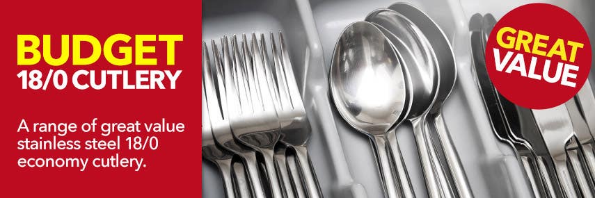 Budget Stainless Steel 18/0 Economy Cutlery