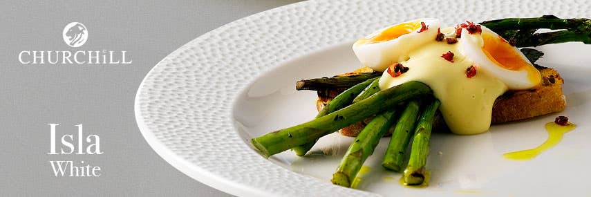 Churchill Isla White Crockery from Stephensons Catering Suppliers Churchill Isla White Crockery from Stephensons Catering Suppliers
