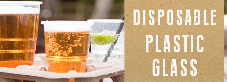 Disposable Plastic Glass Banner