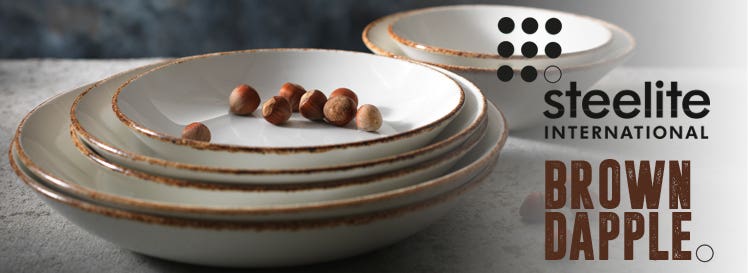 Steelite Brown Dapple Banner