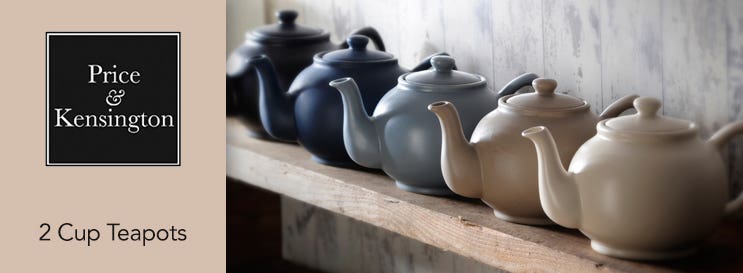 Price & Kensington Neutral 2 Cup Teapots