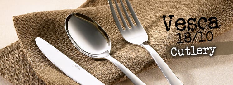 Arcoroc Vesca 18/10 cutlery for catering and hospitality use