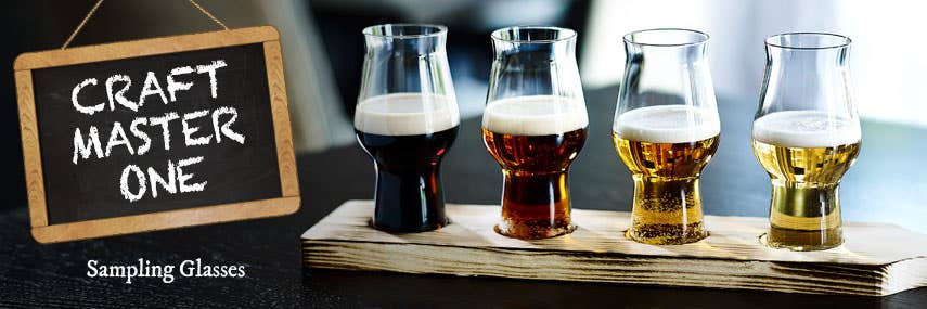 Craft Master One Craft Beer Sampling Glasses from Stephensons Catering Equipment