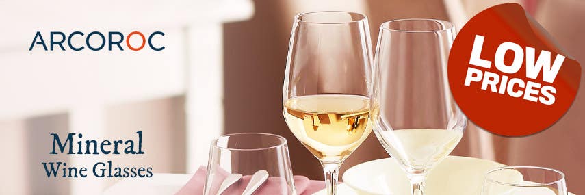 Amazing Low Prices on Arcoroc Mineral Wine Glasses from Stephensons Catering Equipment